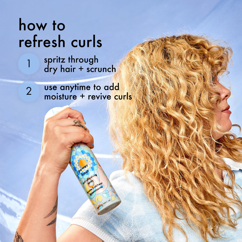 amika power hour curl refreshing spray – amika Haarpflege